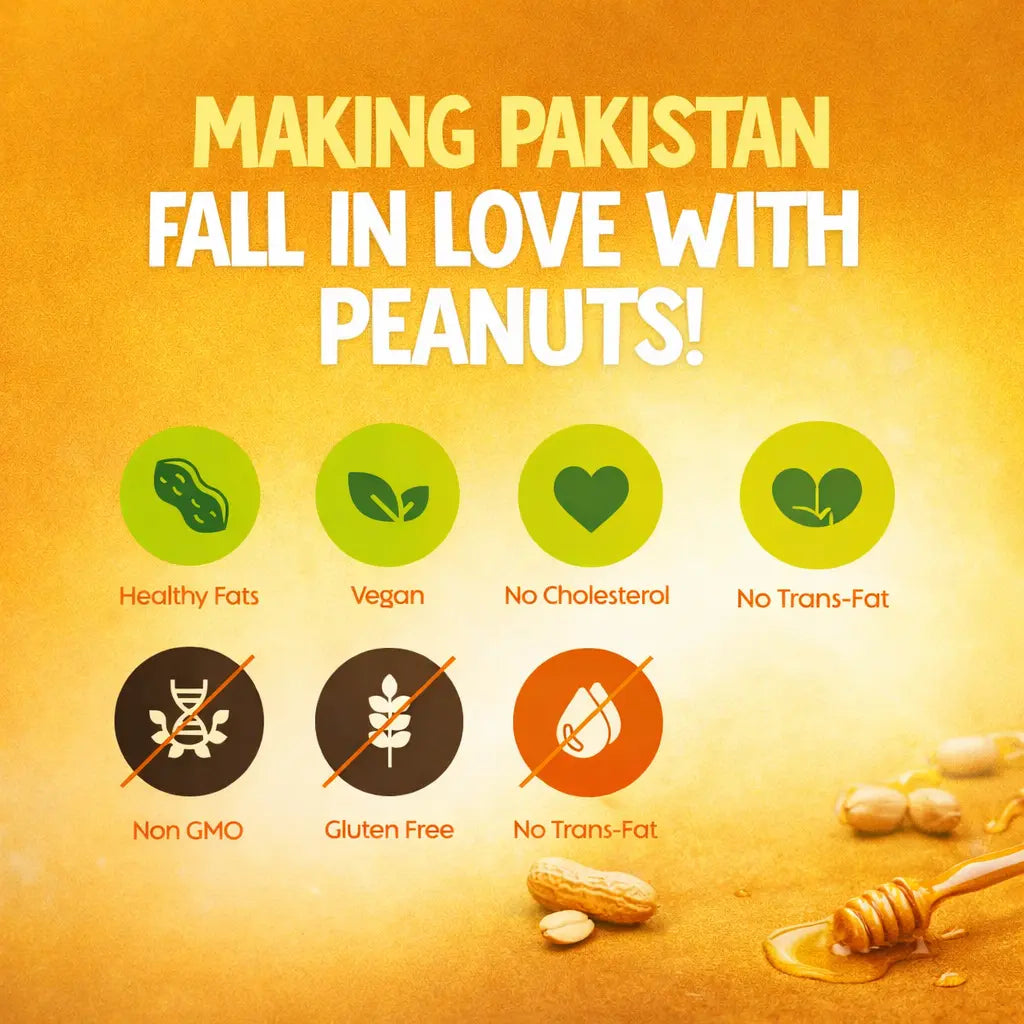 Nautty Honey Peanut Butter best in breakfast and Daily Snacks in Pakistan
