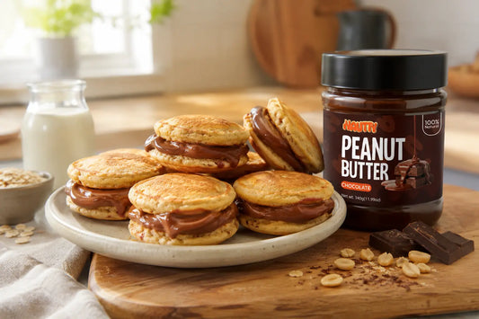 Nautty Chocolate Peanut Butter Oat Pancake Pockets for kids breakfast