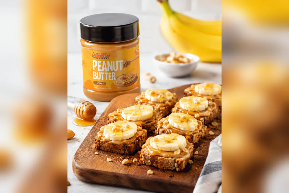 Nautty Honey Peanut Butter Banana Toast Bites