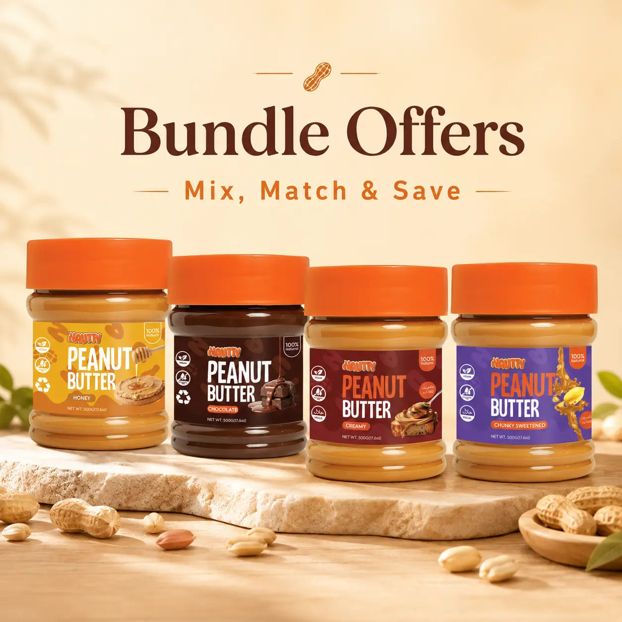 Nautty peanut butter bundle offers in Pakistan