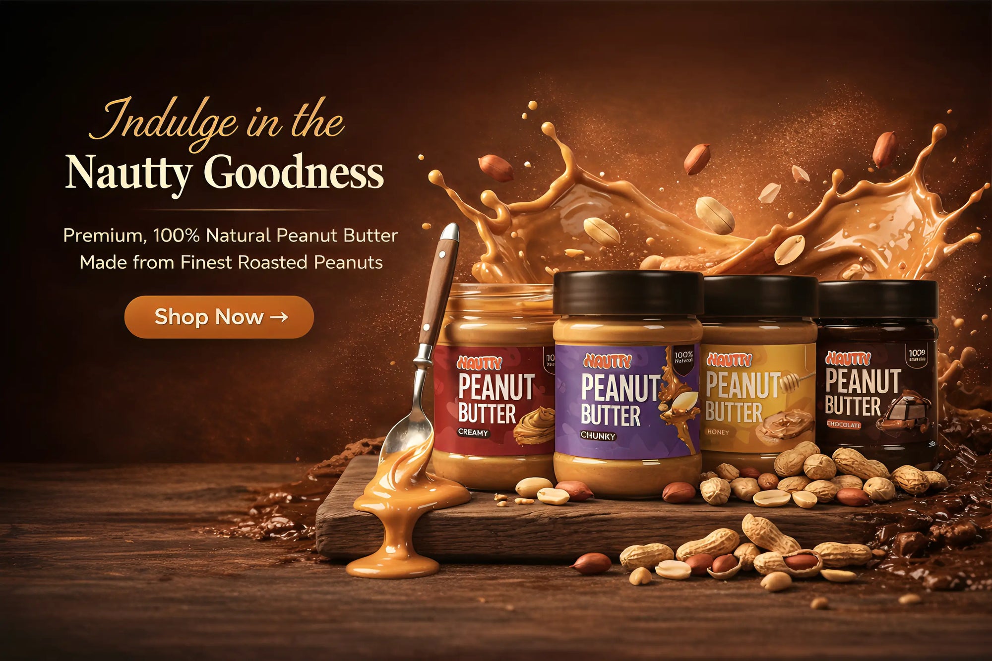 Nautty Peanut Butter in Pakistan 100% Natural