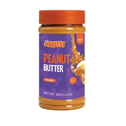 chunky peanut butter 1kg Pakistan Nautty Karachi