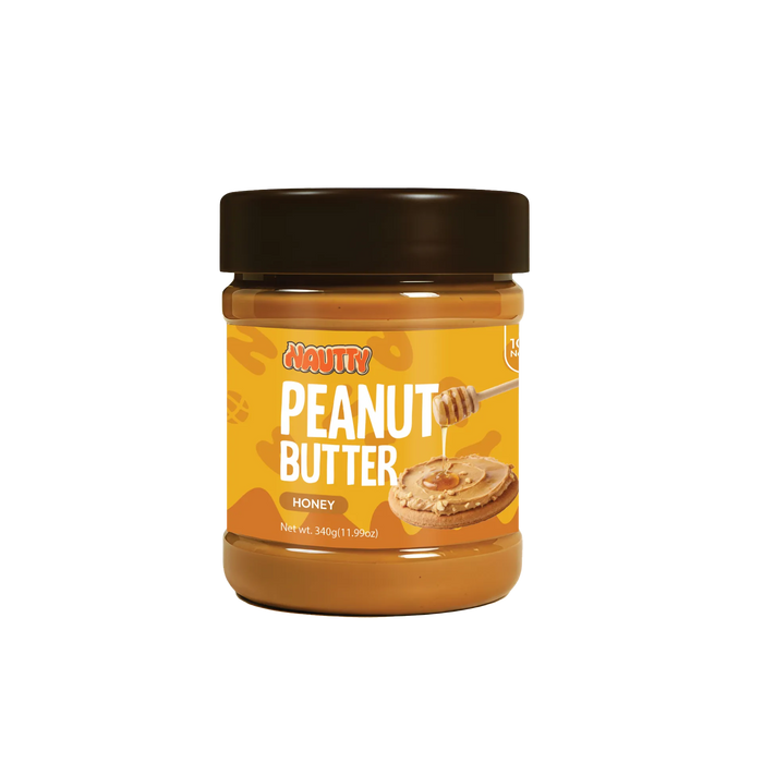 Nautty Honey Peanut Butter jar with honey flavor in Pakistan