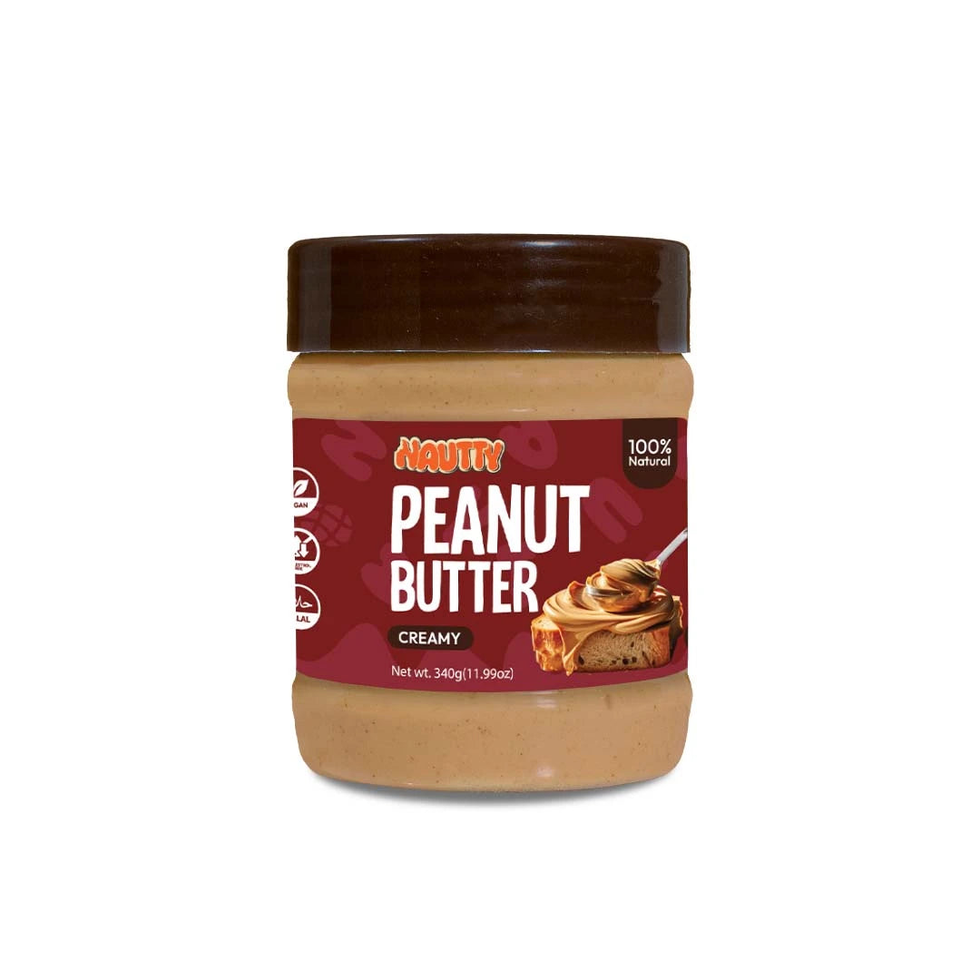 Nautty Organic Creamy Peanut Butter – 340g